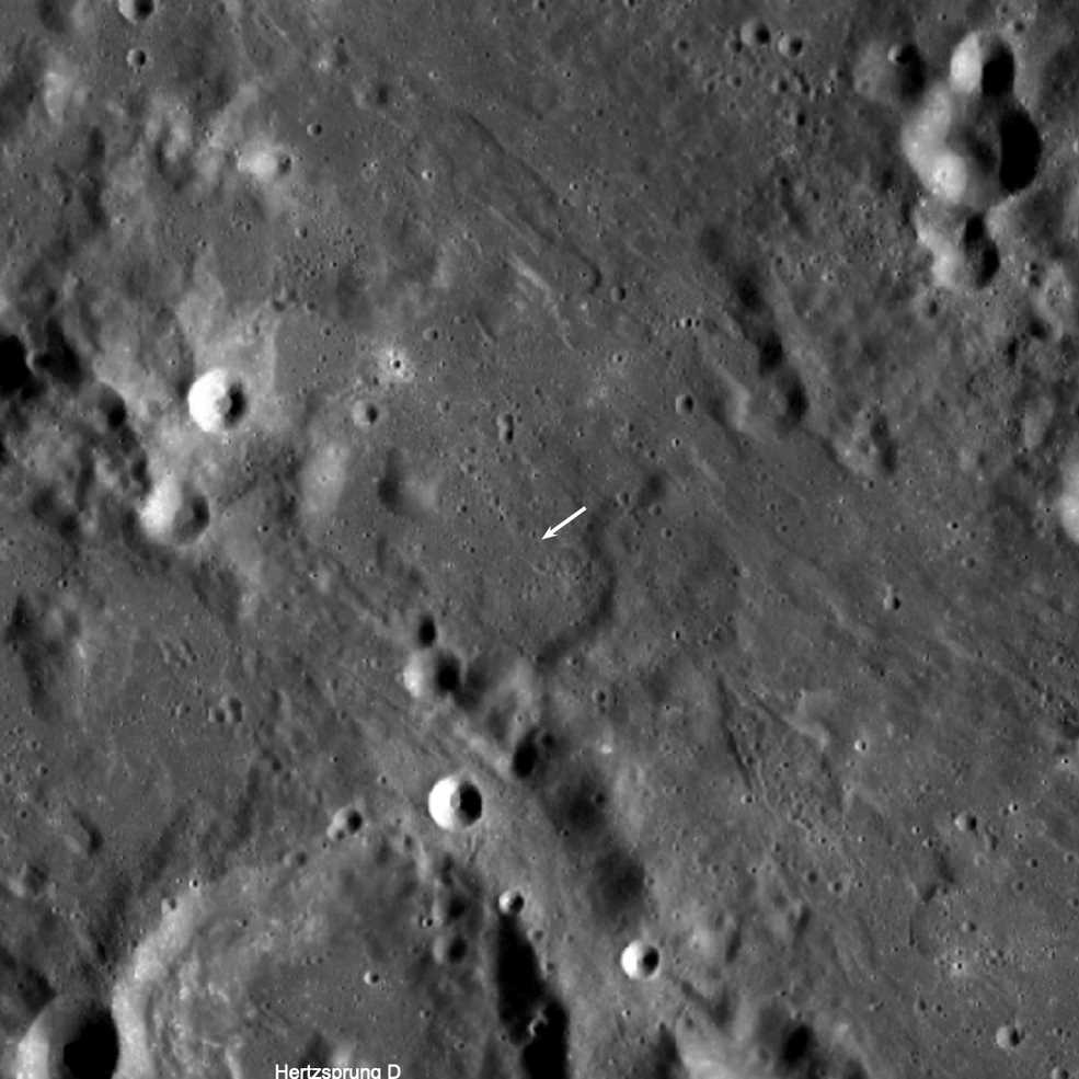 Місцезнаходження кратерів.&amp;nbsp;NASA/Goddard/Arizona State University