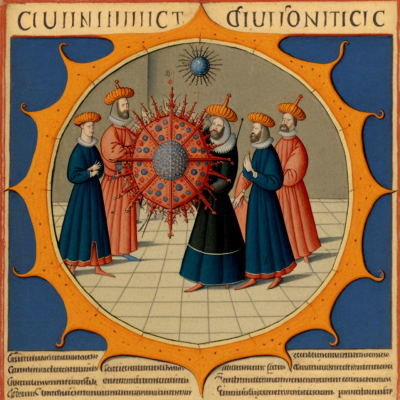 Ілюстрація на тему «коронавірус у Франції XVI століття» за версією штучного інтелекту Midjourney