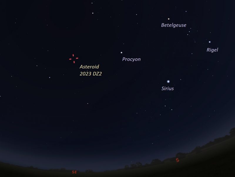 Астероїд можна спостерігати у сузір'ї Рака.&amp;nbsp;EarthSky