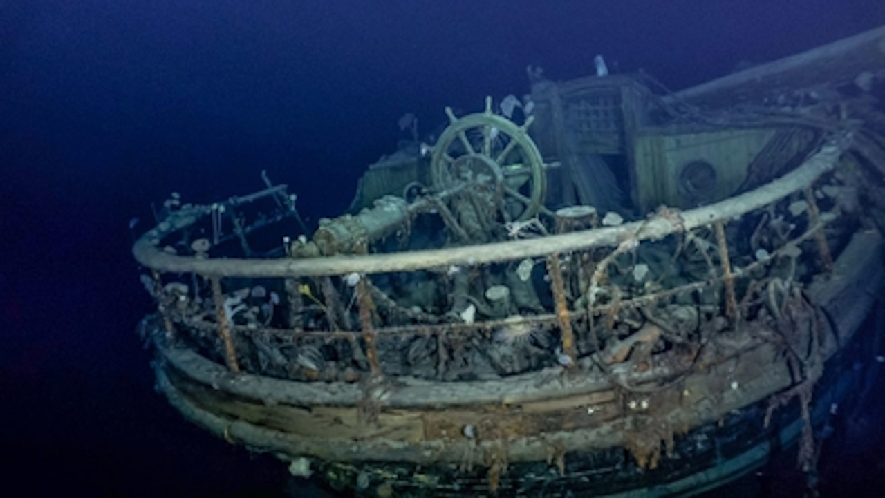 Фото решток корабля з місії Endurance22. Falklands Maritime Heritage Trust / National Geographic / Wikimedia Commons