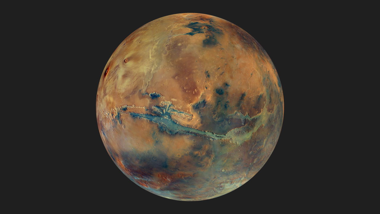 Нове зображення Марса.&amp;nbsp;ESA / DLR / FU Berlin / G. Michael