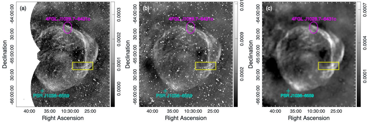 Зображення залишку наднової, отримане телескопом ASKAP.&amp;nbsp;Miroslav D. Filipović et al. / arXiv, 2023