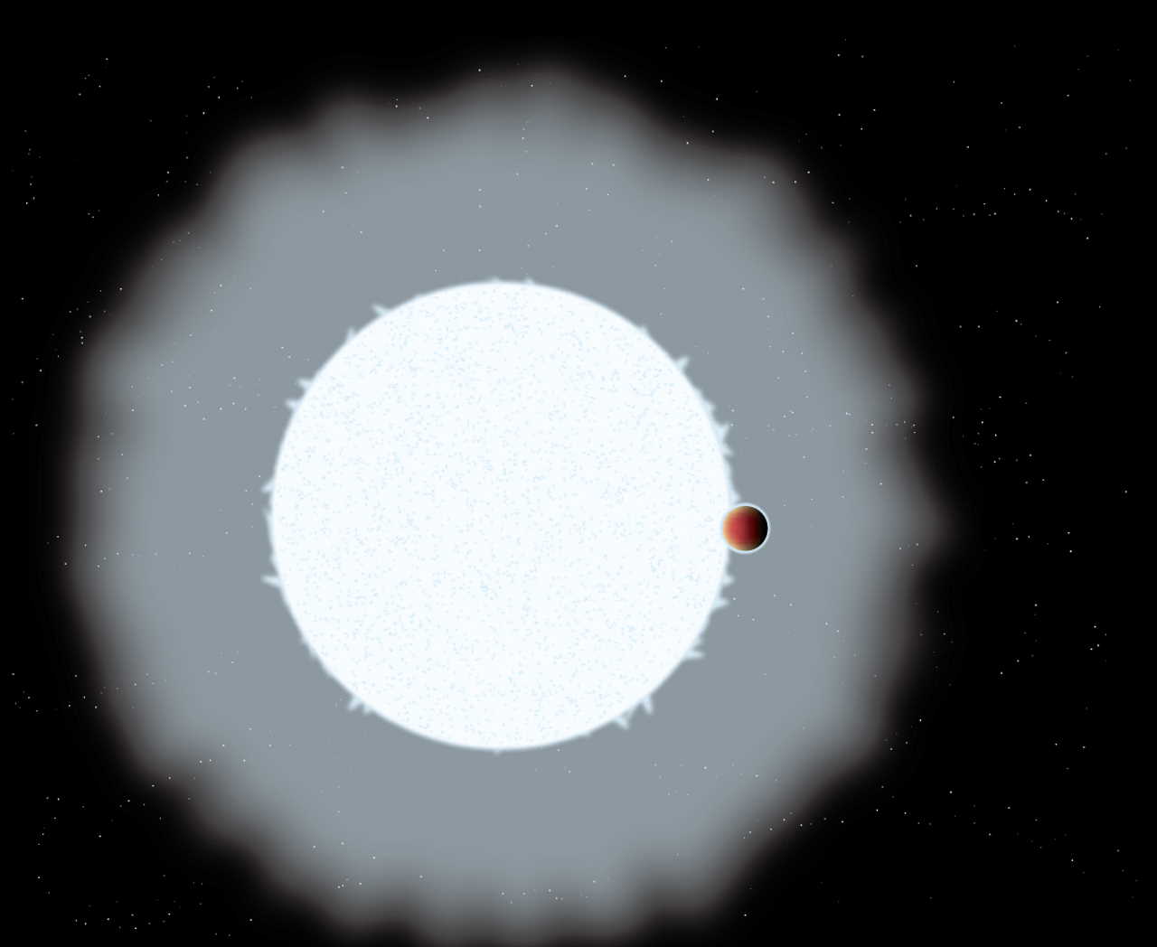 Художнє зображення WASP-33b. Astrobiology Center