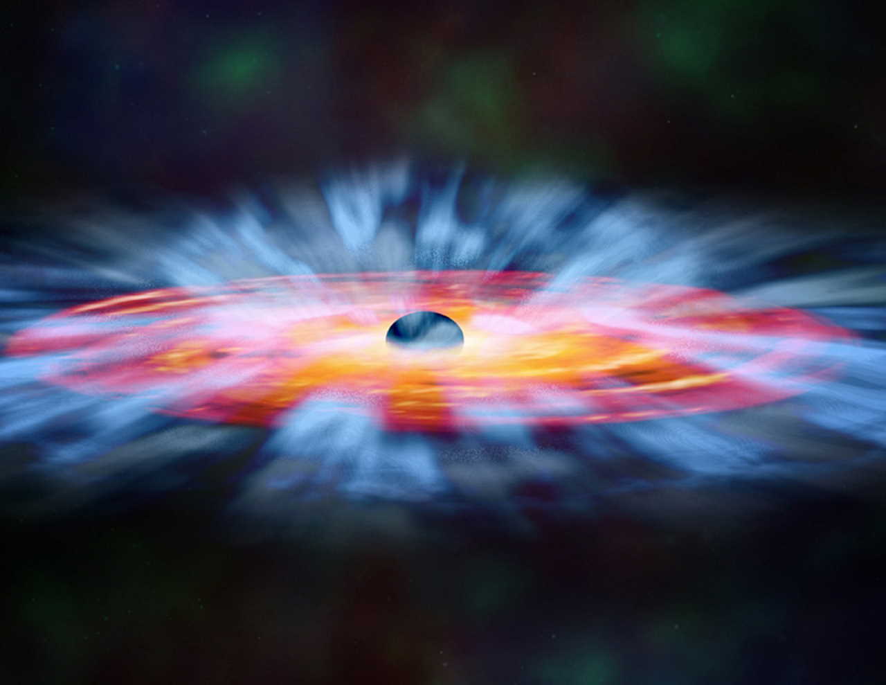 Ілюстрація активного ядра галактики. NASA / CXC / M.Weiss