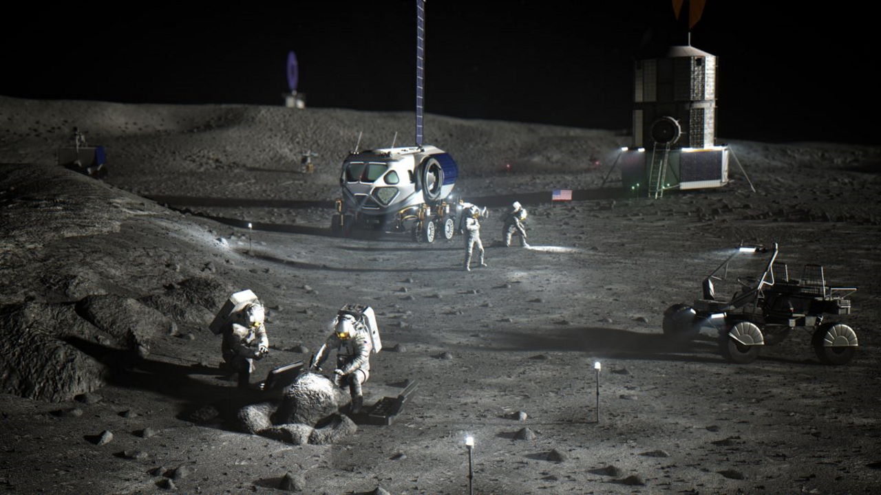 Концепція дослідницької бази на Місяці в рамках «Артеміди». NASA