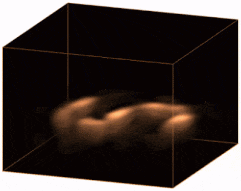 Тривимірне зображення зануреного об’єкта, відтворене за допомогою відбитих ультразвукових хвиль. Aidan Fitzpatrick