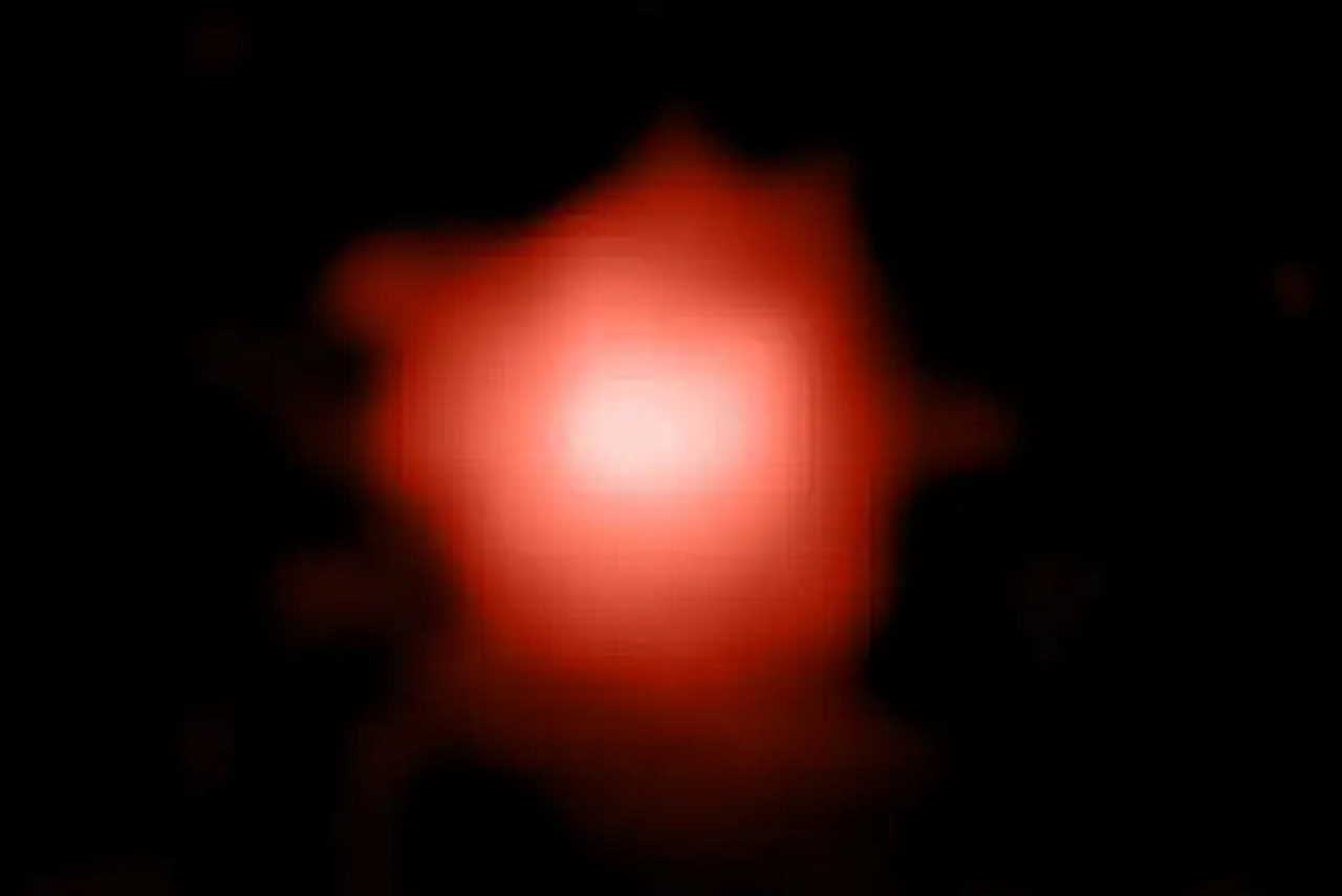 GLASS-z13, якою її побачив телескоп у NIRCam. Naidu et al, P. Oesch, T. Treu, GLASS-JWST, NASA/CSA/ESA/STScI