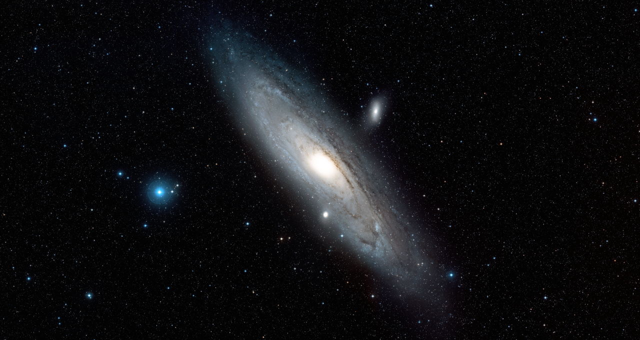 Туманність Андромеди на знімку телескопа&amp;nbsp;«Габбл». ESA / Hubble &amp;amp; Digitized Sky Survey 2. Acknowledgment: Davide De Martin (ESA / Hubble)