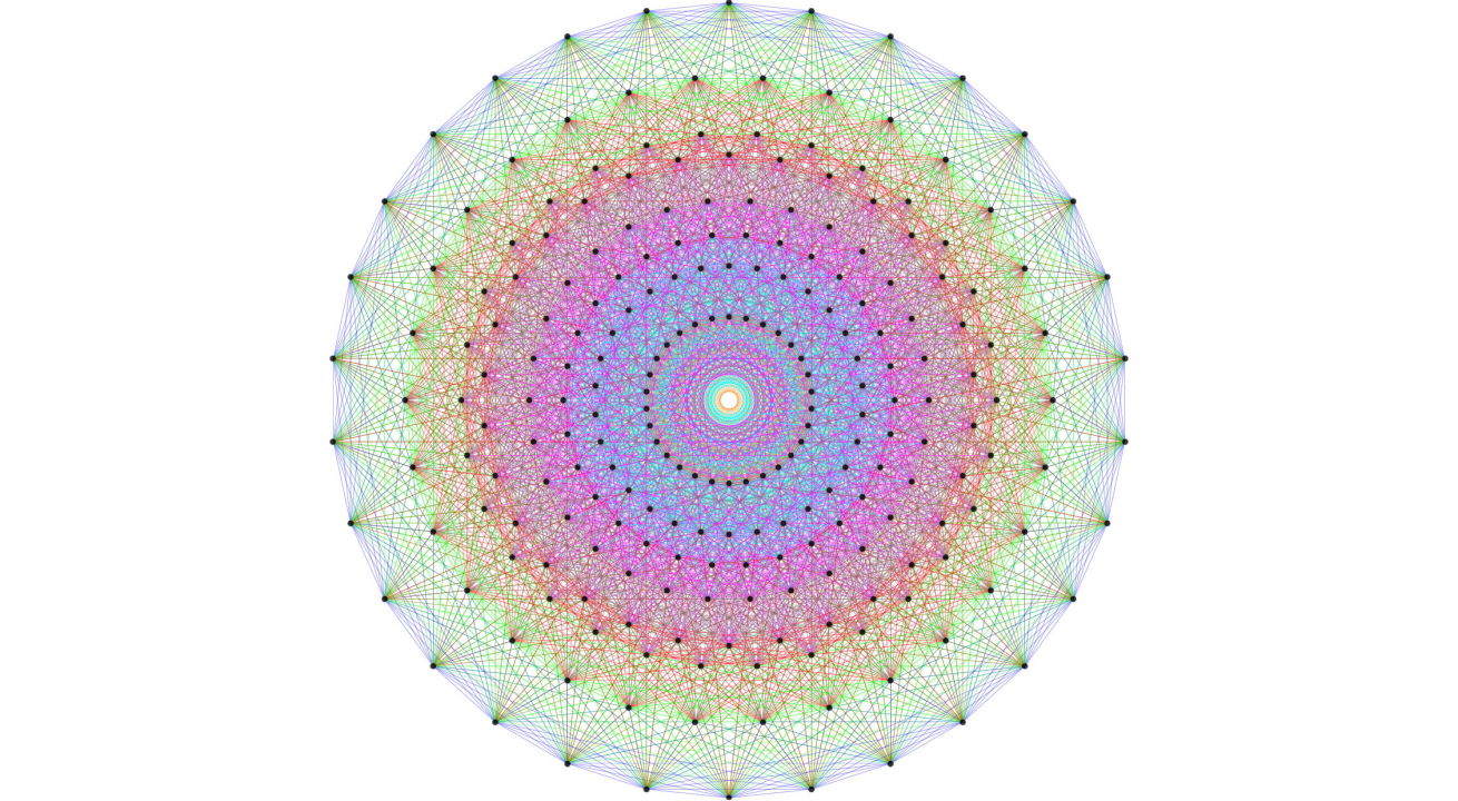 Це решітка Е₈  , з якою Марина В'язовська спакувала кулі у 8-вимірному просторі