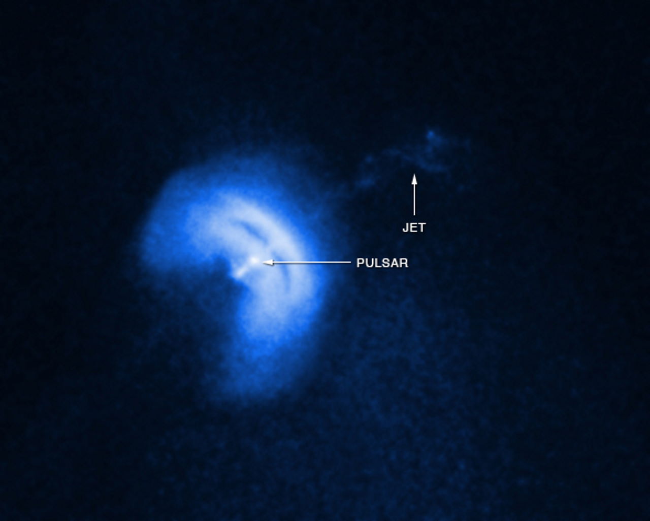 Зображення пульсара Вітрил і туманності навколо нього, яке отримала космічна рентгенівська обсерваторія&amp;nbsp;«Чандра». NASA / CXC / Univ of Toronto / M.Durant et al.
