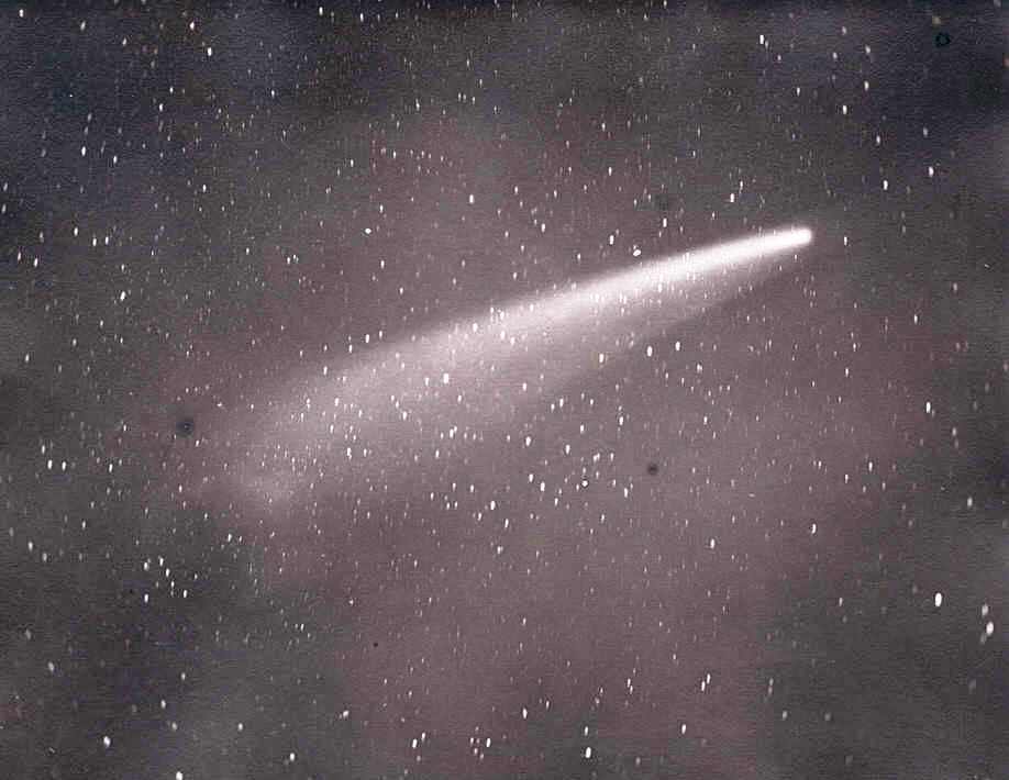 Велика комета 1882 року, сфотографована астрономом Девідом Гіллом. Sir David Gill (1843-1914), South African Astronomical Observatory / Wikimedia Commons