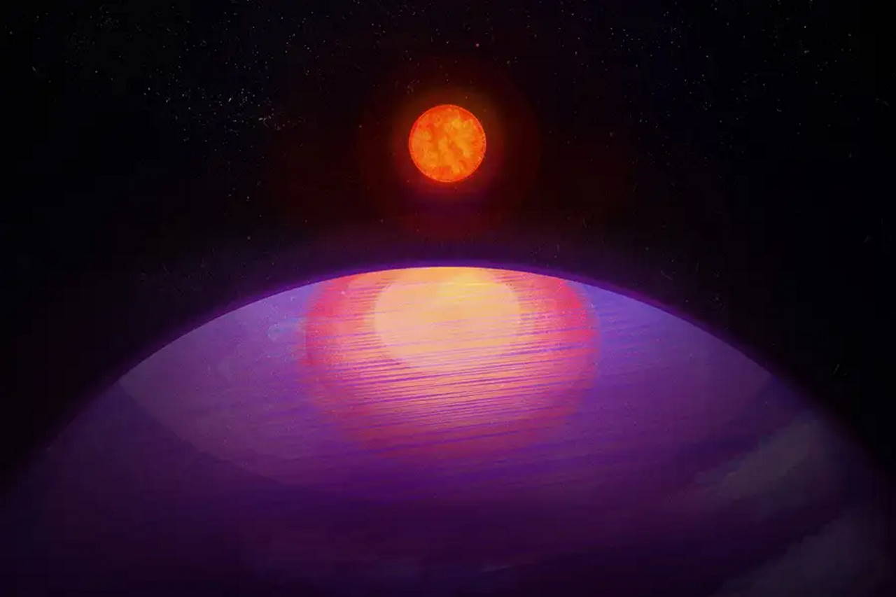 Художнє зображення планети біля її зорі.&amp;nbsp;Penn State