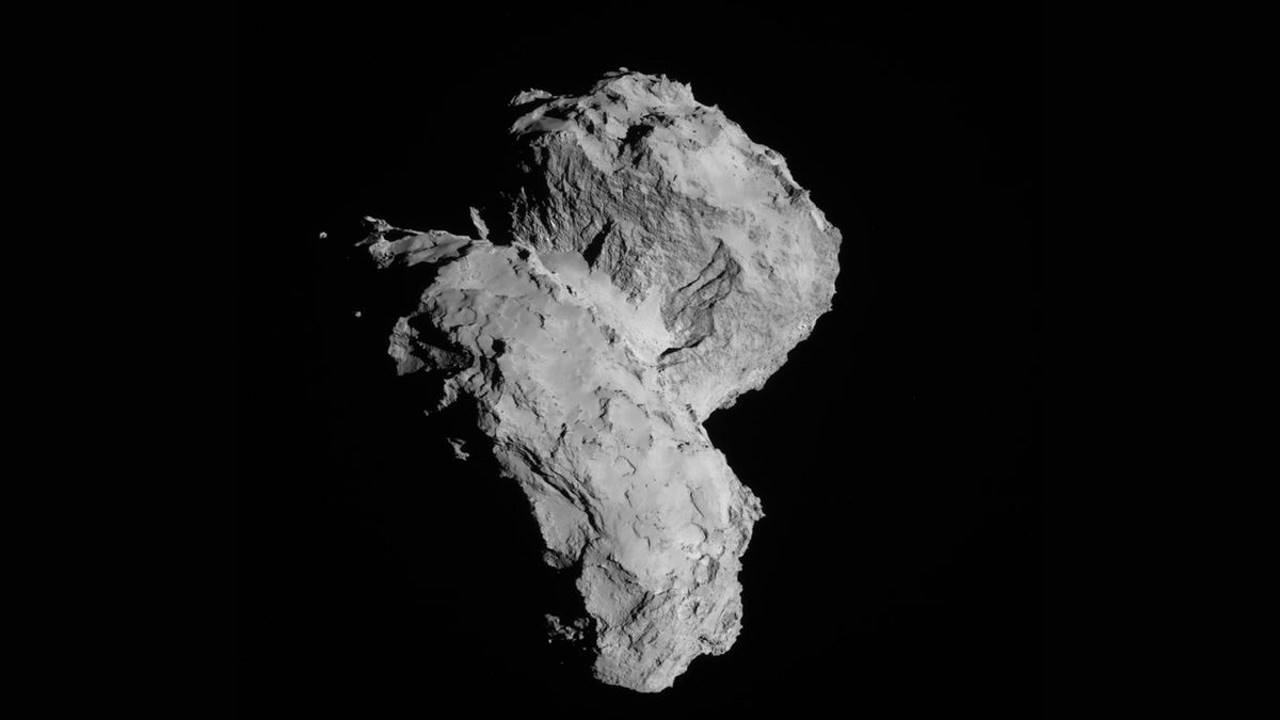 Комета&amp;nbsp;Чурюмова — Герасименко на світлині&amp;nbsp;«Розетти» у серпні 2014.&amp;nbsp; ESA / Rosetta / NAVCAM