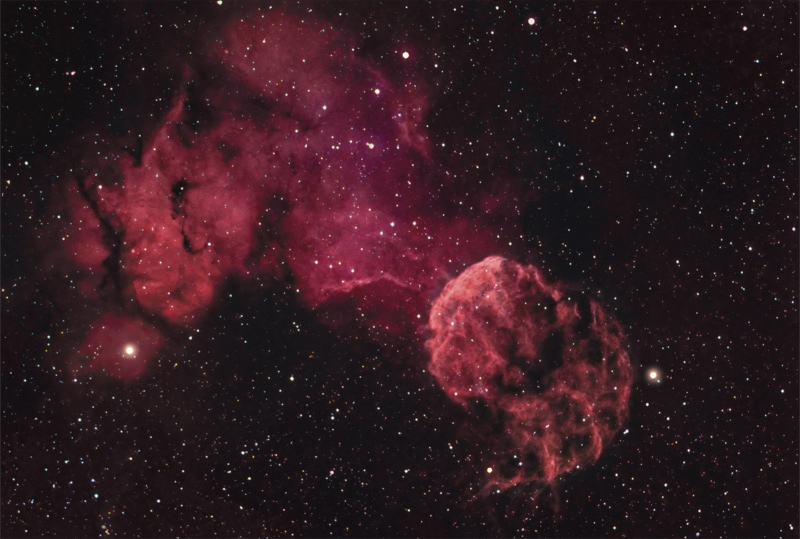 Залишки наднової IC 443. Giovanni Benintende / Wikimedia Commons