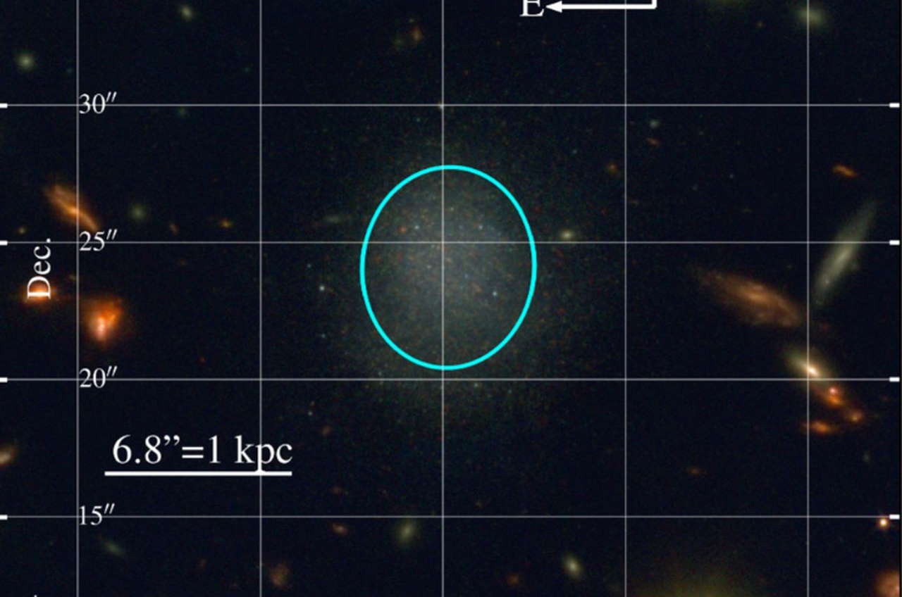Галактика на знімку телескопа&amp;nbsp;«Джеймс Вебб».&amp;nbsp;Carleton et al. / The Astrophysical Journal Letters, 2024
