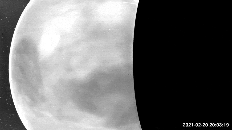 Нічний бік Венери під час четвертого прольоту&amp;nbsp;«Паркера».&amp;nbsp;NASA / APL / NRL