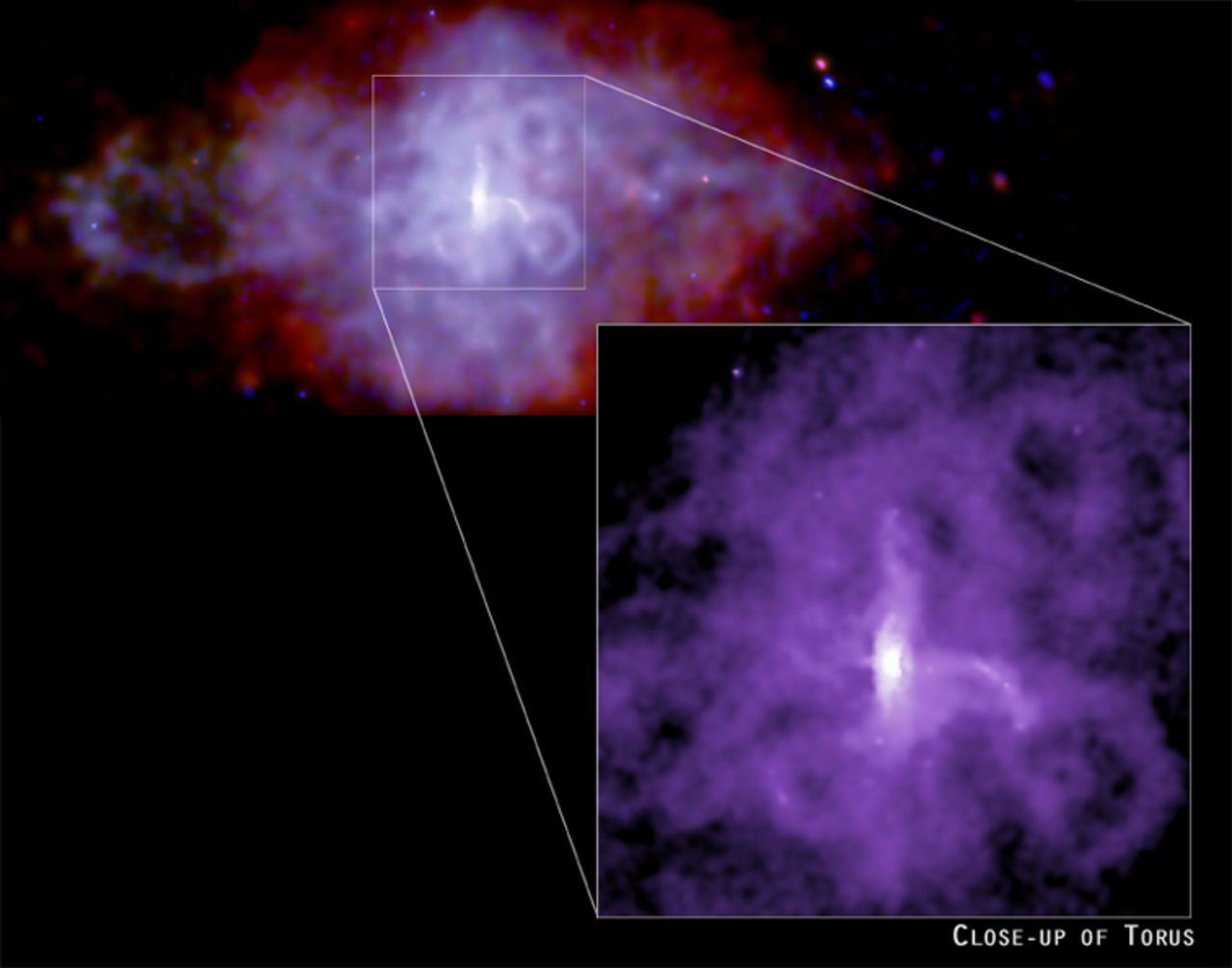 Рентгенівський знімок «Чандри» пульсара 3C 58 із туманності G130.7+3.1, яка вважалася залишком наднової 1181 року / NASA
