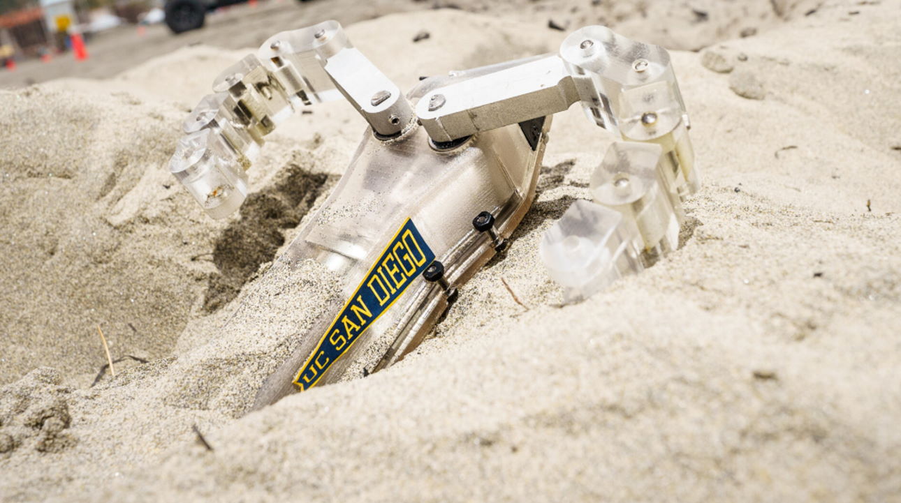 Робот-черепашеня під час пляжних випробувань.&amp;nbsp; David Baillot/University of California San Diego