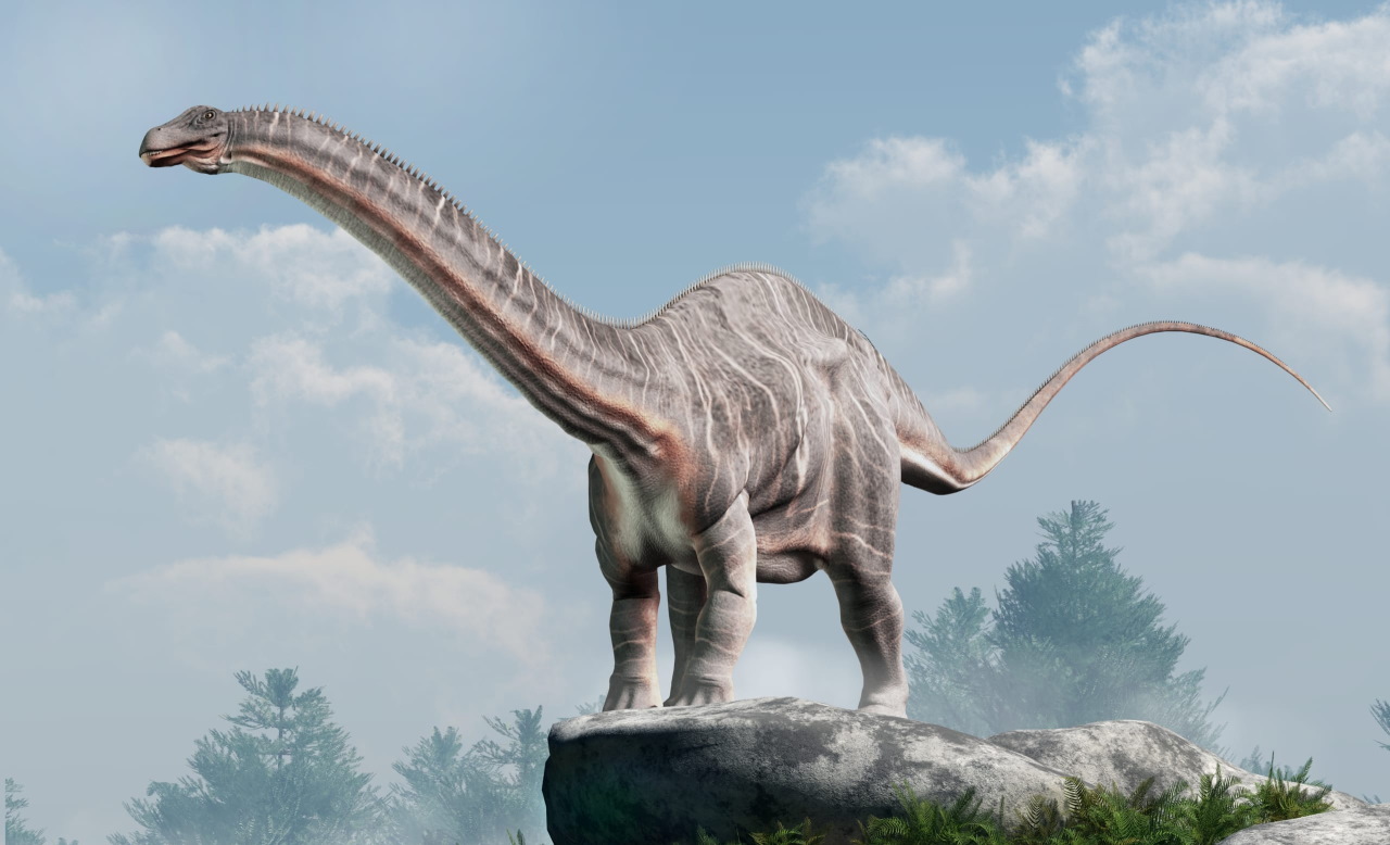 Імовірний вигляд бронтозавра з родини диплодокових підродини апатозаврин.&amp;nbsp;Shutterstock