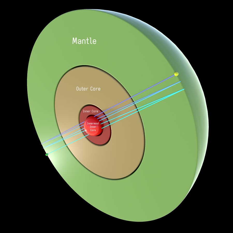 Можливе ядро внутрішнього ядра Землі. Hrvoje Tkalčić / Twitter