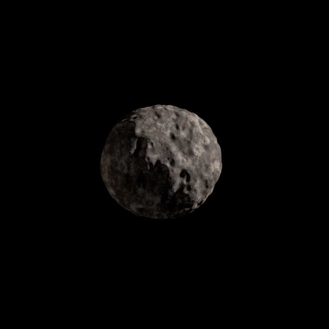 Перший троянський астероїд, який відвідає «Люсі» — (3548) Еврібат. Він має діаметр у 64 кілометри, має власне сімейство астероїдів та навіть супутника розміром в один кілометр. Проліт «два за ціною одного» станеться 12 серпня 2027 року / NASA
