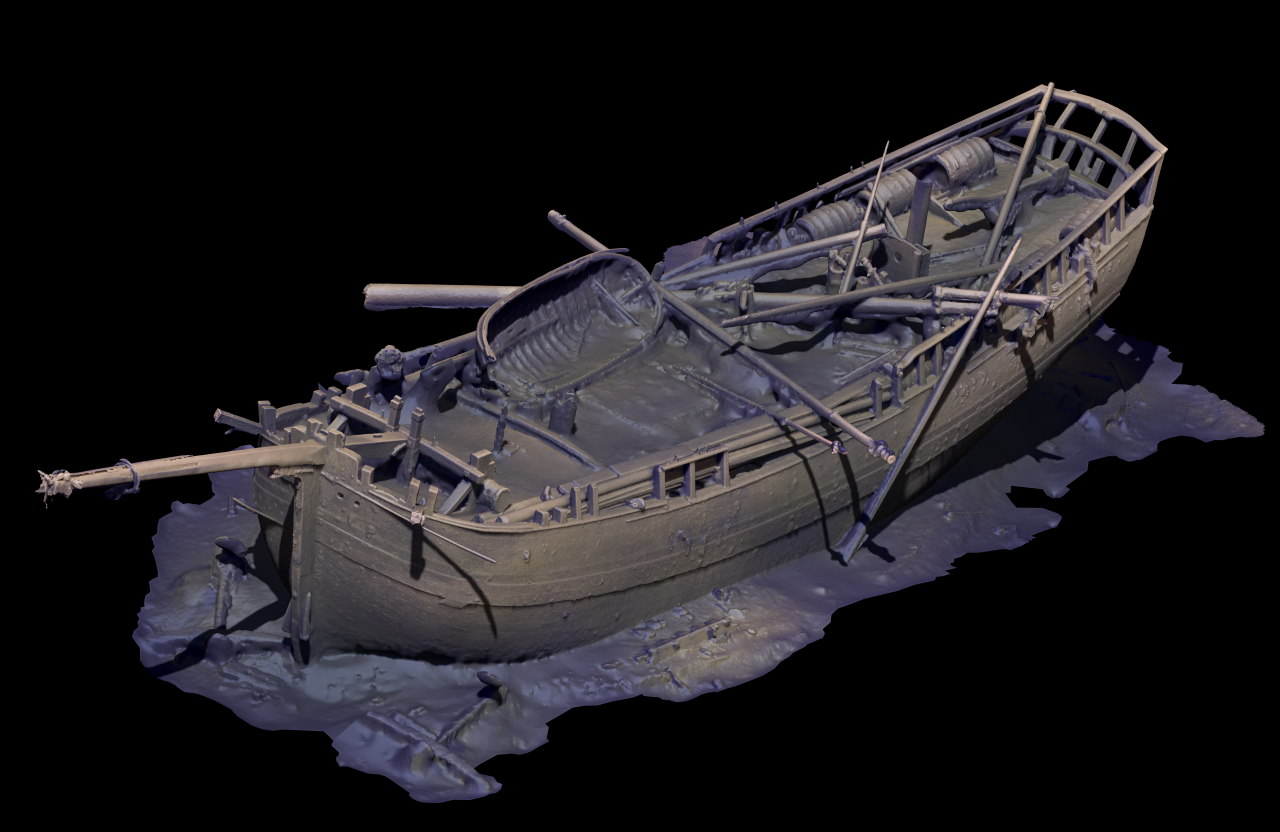 Тривимірна модель затонулого корабля.&amp;nbsp;JD-Contractor