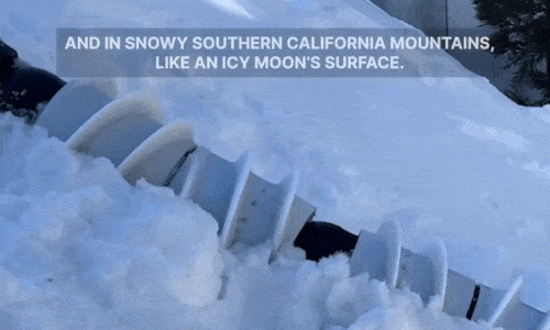 Випробування робота в снігу.&amp;nbsp;NASA Jet Propulsion Laboratory / YouTube