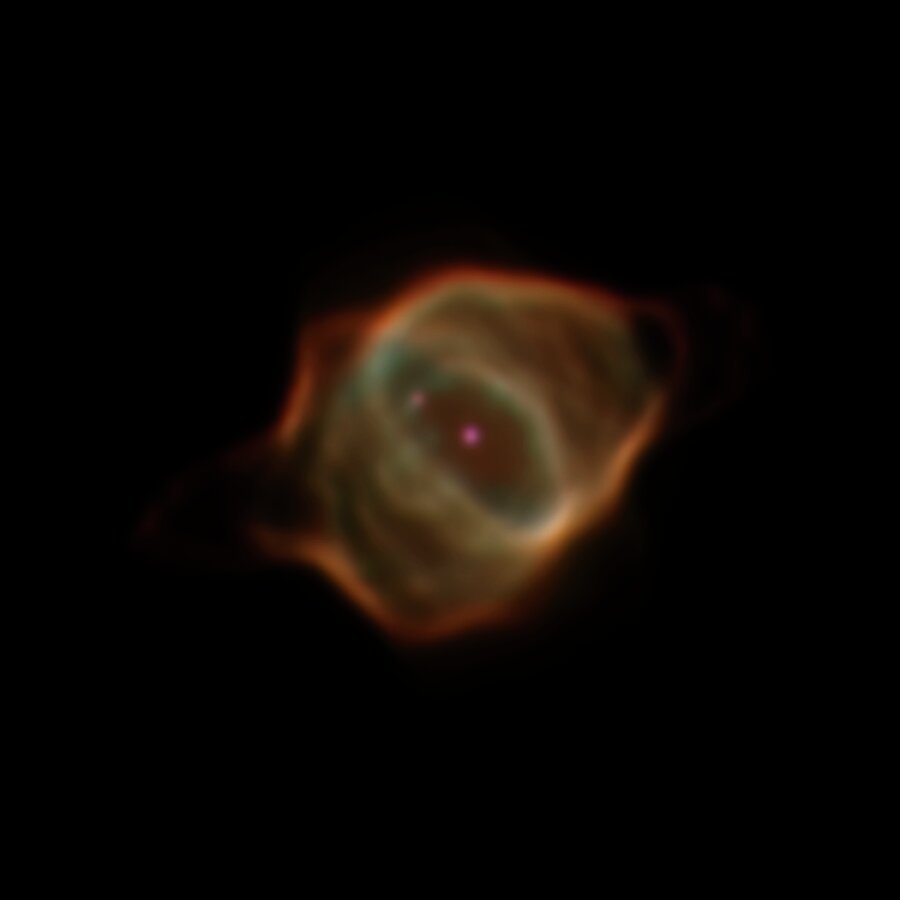 Знімок туманності Ската, зроблений «Габблом» у січні 2016 року.  NASA, ESA, B. Balick (University of Washington), M. Guerrero (Instituto de Astrofísica de Andalucía), G. Ramos-Larios (Universidad de Guadalajara) / NASA