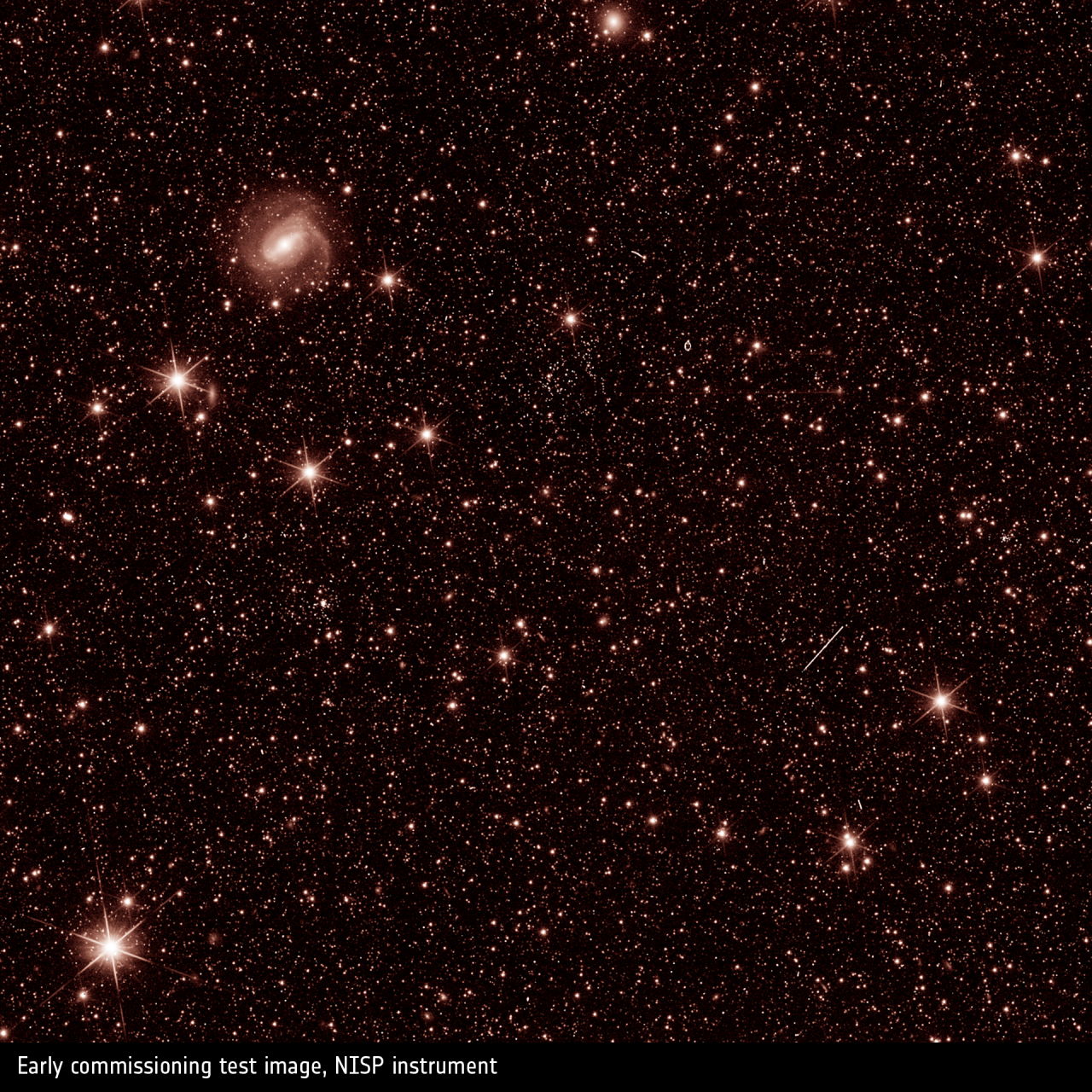 Зображення, отримане в інфрачервоному світлі інструментом NISP. ESA / Euclid / Euclid Consortium / NASA