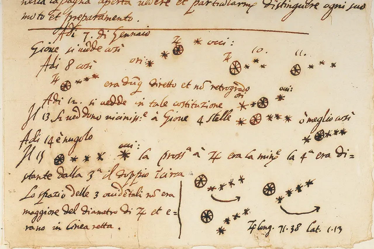 Нижня частина рукопису Галілео Галілея з Мічиганського університету, який виявився підробкою.&amp;nbsp;University of Michigan
