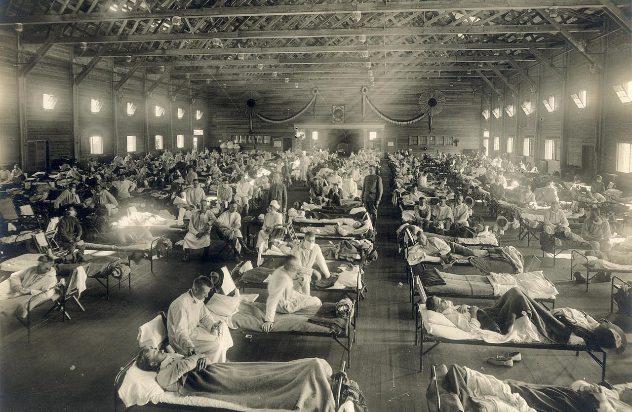 Лікарня в Канзасі, створена для хворих на іспанський грип.&amp;nbsp;Otis Historical Archives, National Museum of Health and Medicine