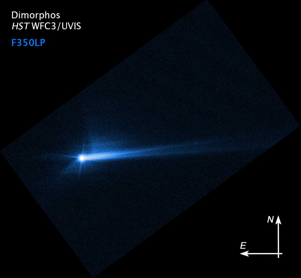 Діморф після зіткнення. Знімок отримав космічний телескоп&amp;nbsp;«Габбл» 8 жовтня.&amp;nbsp;NASA, ESA, STScI, Hubble