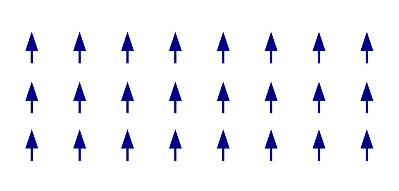 Орієнтація спінів у феромагнетику. Michael Schmid / Wikimedia Commons