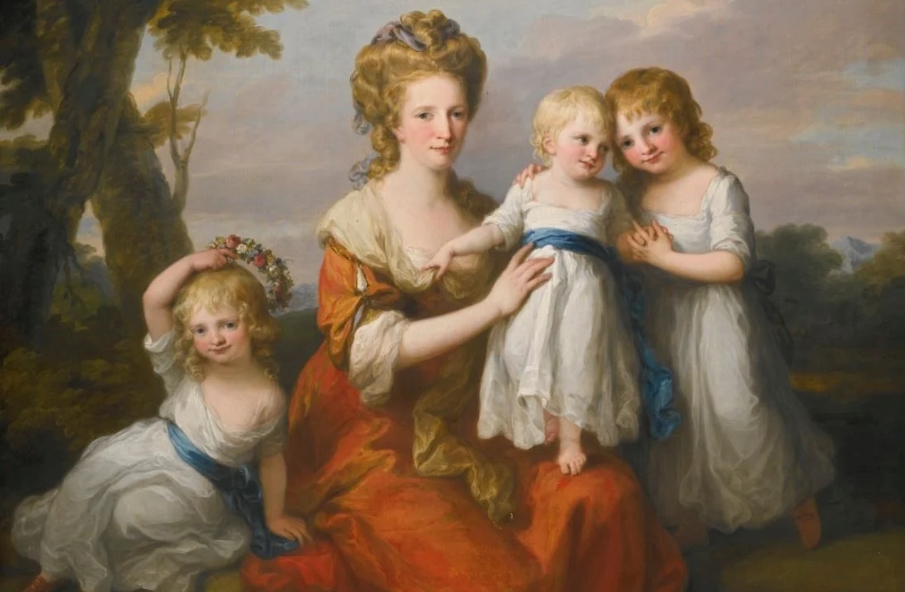 Mary May (1745-1824) With Her Three Daughters, 1780. Angelica Kauffmann