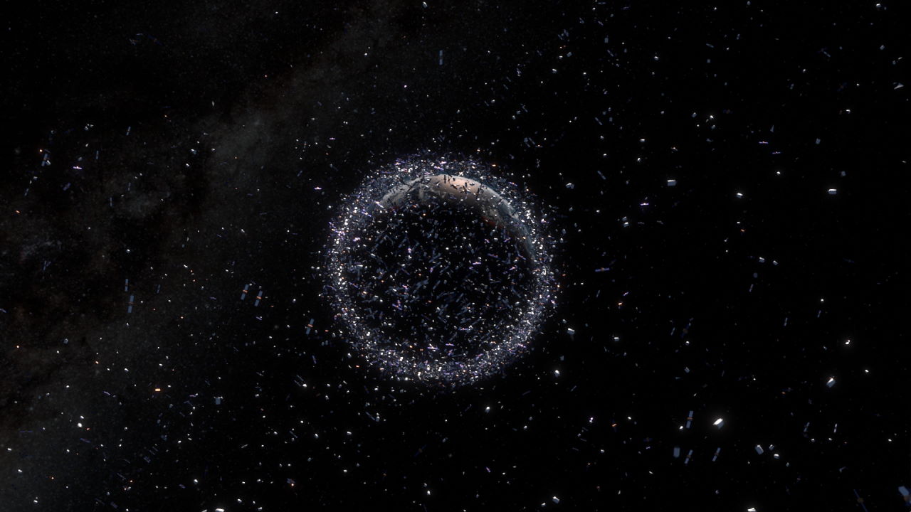 Художнє зображення космічного сміття навколо Землі.&amp;nbsp;ESA / ID&amp;amp;Sense / ONiRiXEL