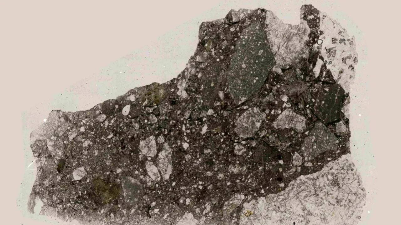 Метеорит, який зберіг&amp;nbsp;найдавніші сліди води з Місяця.&amp;nbsp;Tara Hayden