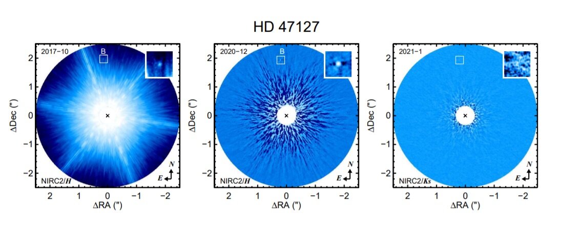 Адаптивне оптичне зображення HD 47127 B. Bowler et al., 2021.