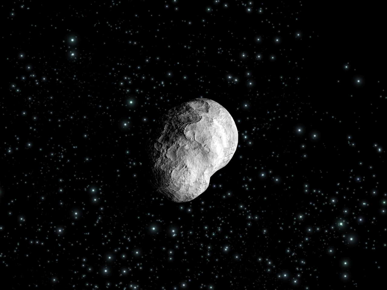 Художнє зображення астероїда&amp;nbsp;21 Лютеція.&amp;nbsp;ESA - C. Carreau