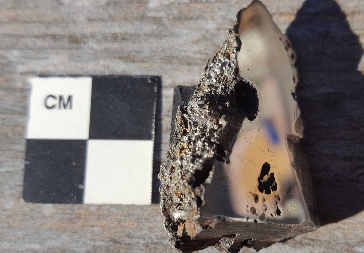 Зразок метеорита, який досліджували вчені. University of Alberta