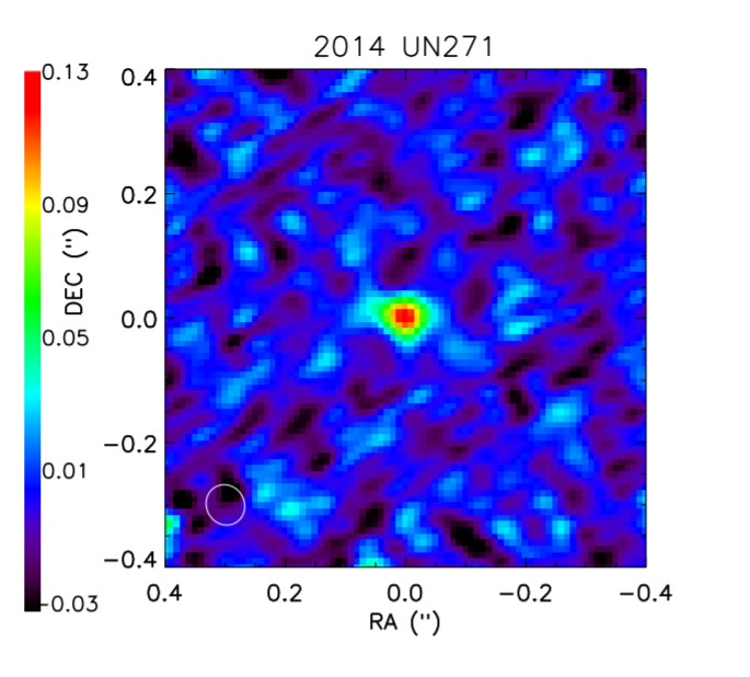 Комета на зображенні телескопа&amp;nbsp;ALMA.&amp;nbsp;E. Lellouch et al. / ArXiv, 2022