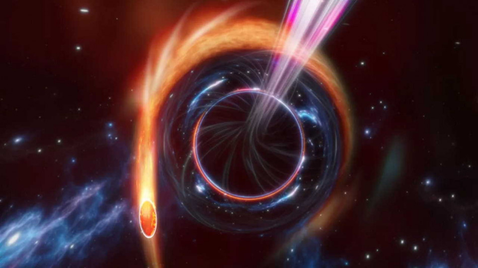 Астрономи застали рекордно далеке руйнування зорі чорною дірою