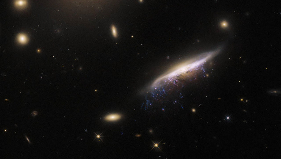 «Габбл» сфотографував медузоподібну галактику