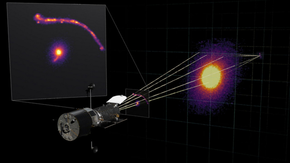 Гравітаційне лінзування видало чорну діру масою у 30 мільярдів Сонць