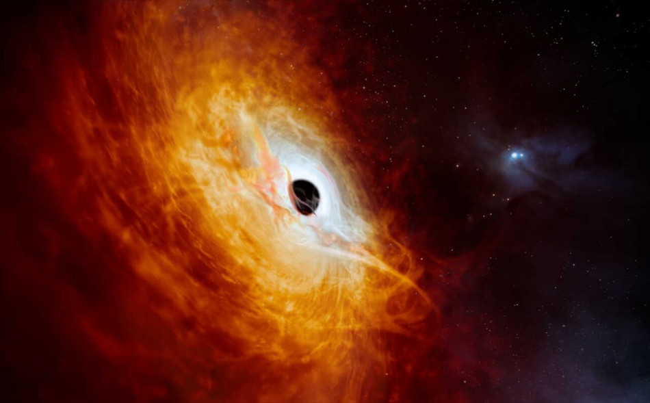 Астрономи знайшли «найненажерливішу» чорну діру. Вона поглинає по масі Сонця на день