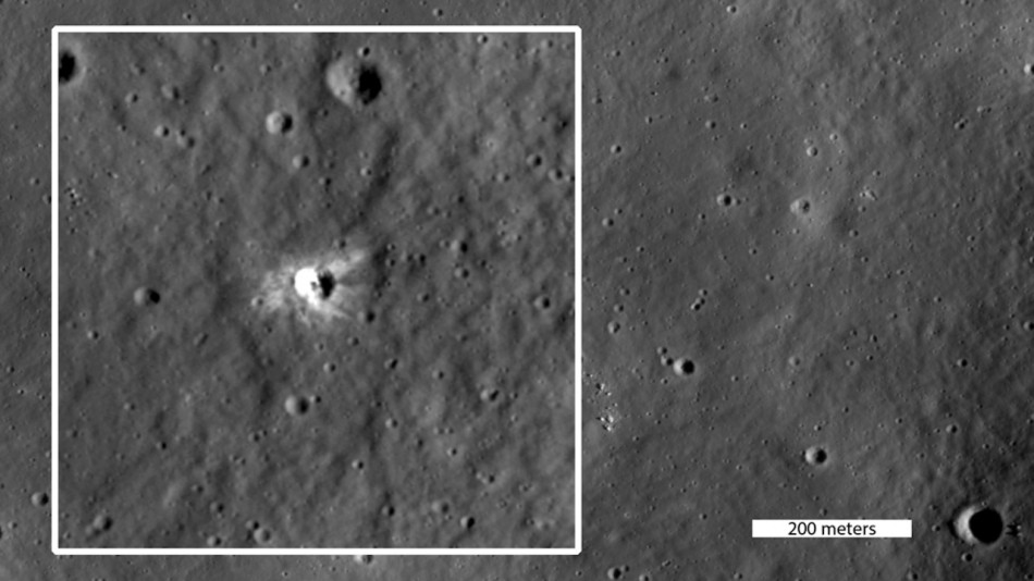 На Місяці знайшли новий кратер, який утворився у ХХІ столітті