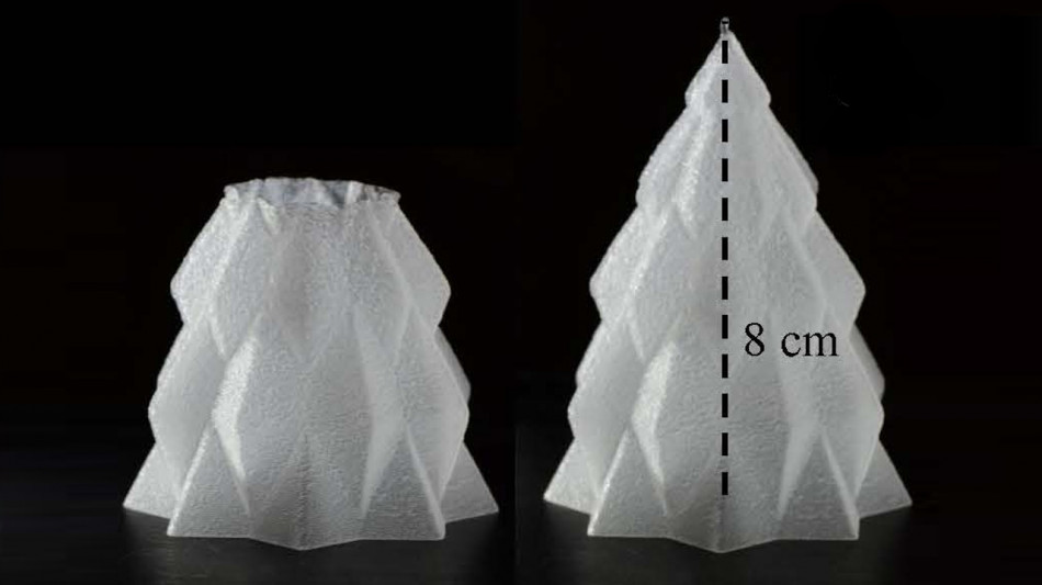 Фізики надрукували 3D-ялинку з льоду без пристроїв для охолодження