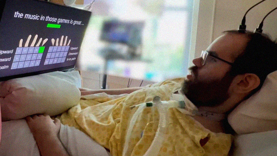 Два паралізовані пацієнти подумки надрукували текст на звичайній клавіатурі